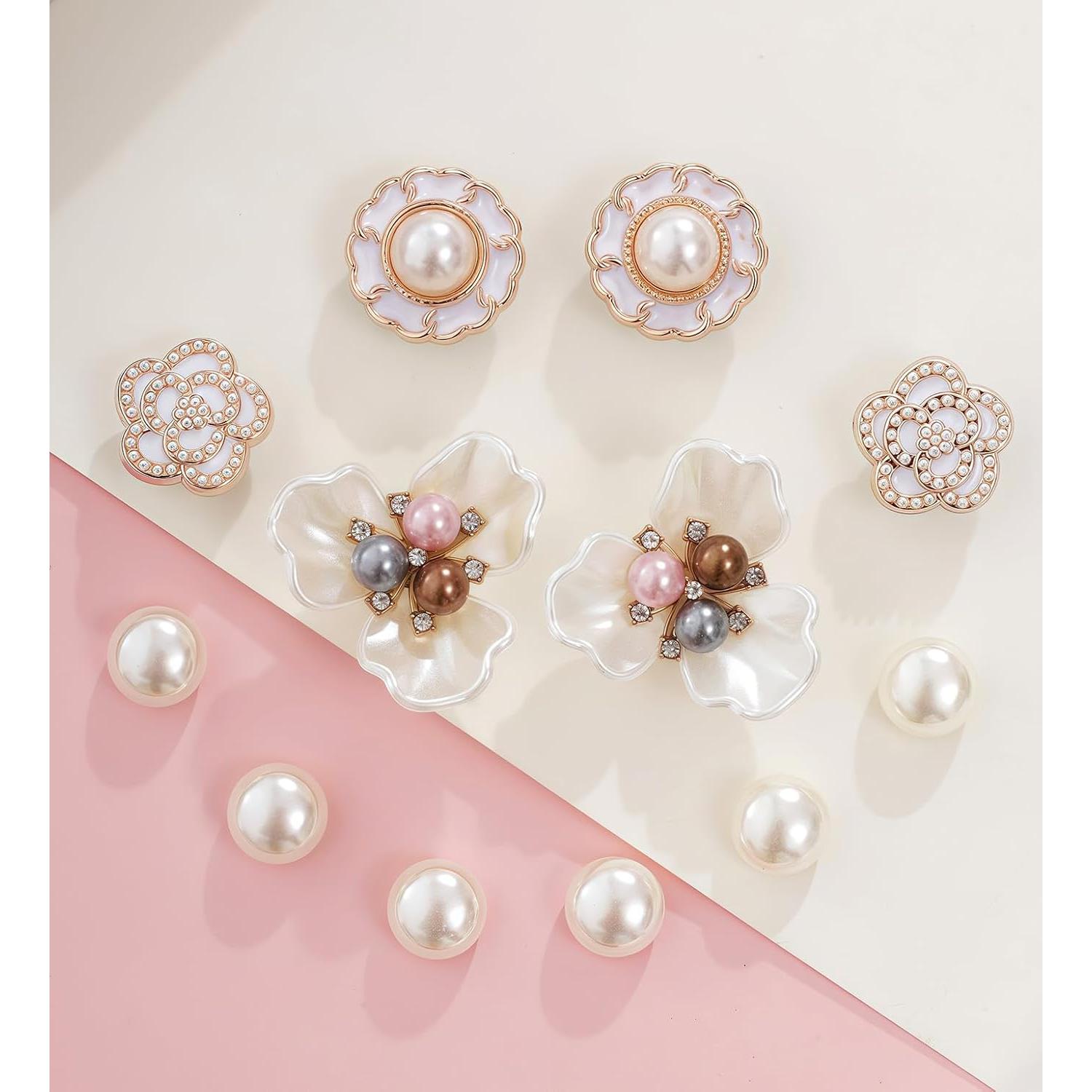 Encantos de Zapatos Brillantes Jyrmstore - 19 Piezas Doradas