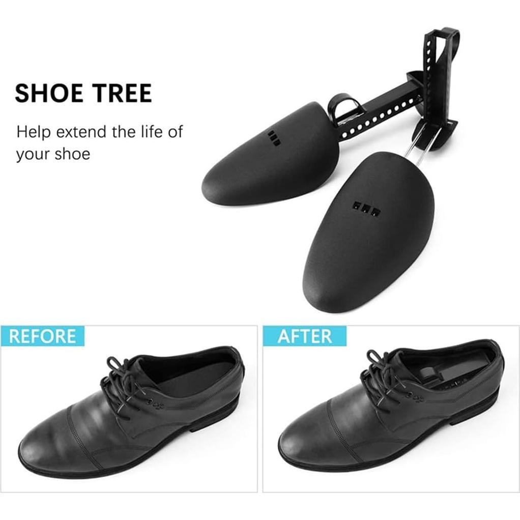 2 Pares de Árboles para Zapatos Ajustables Amberclare - Negro