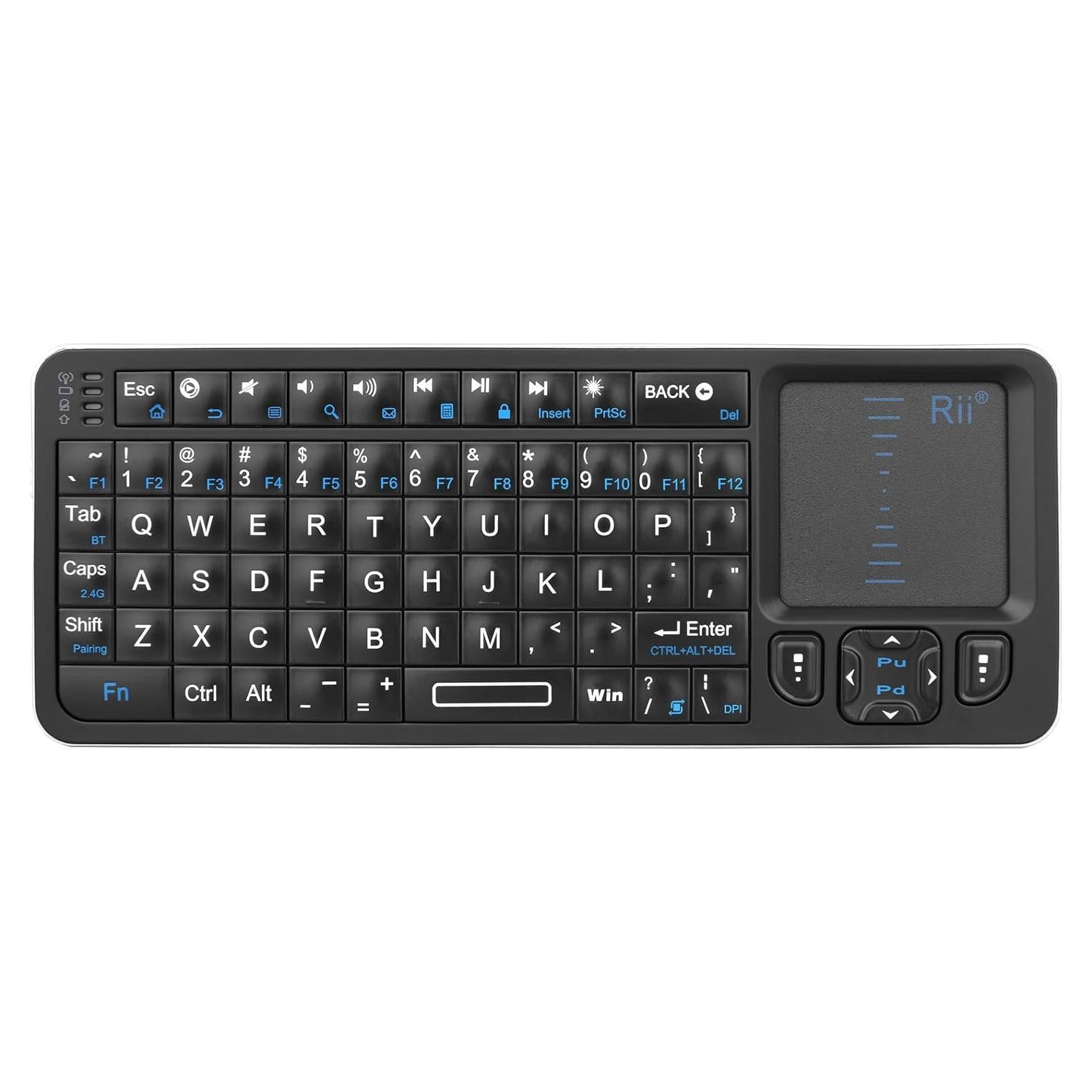 Teclado Mini Inalámbrico Rii K06 Retroiluminado con Touchpad