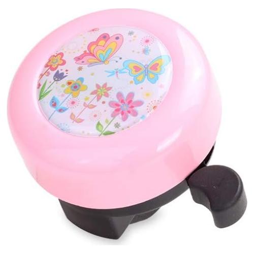 Timbre de Bicicleta para Niñas MINI-FACTORY Rosa Mariposa