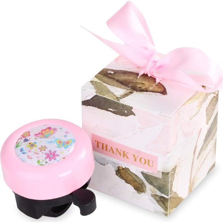 Timbre de Bicicleta para Niñas MINI-FACTORY Rosa Mariposa