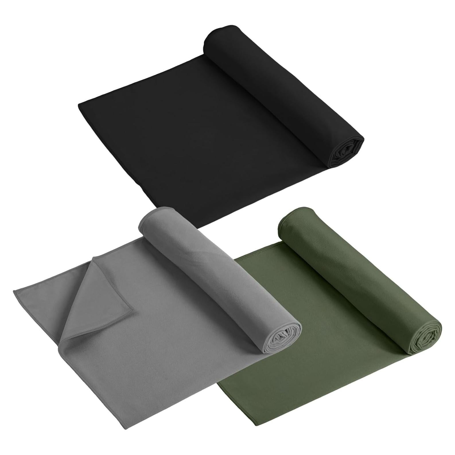 Paquete de 3 Toallas de Yoga Antideslizantes Breling 185x66cm