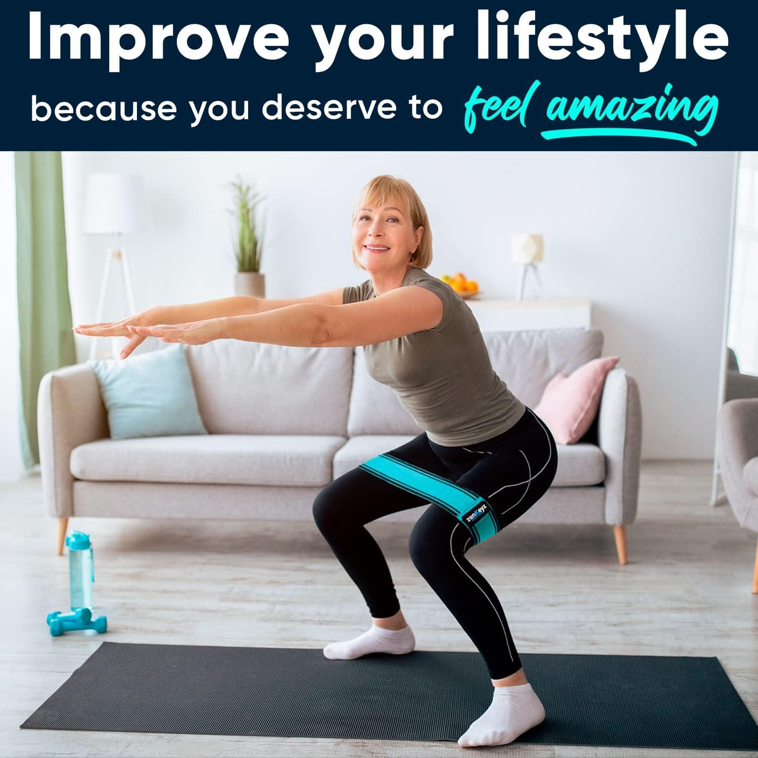 Bandas de Resistencia Zenkeyz - 3 Niveles para Glúteos y Piernas