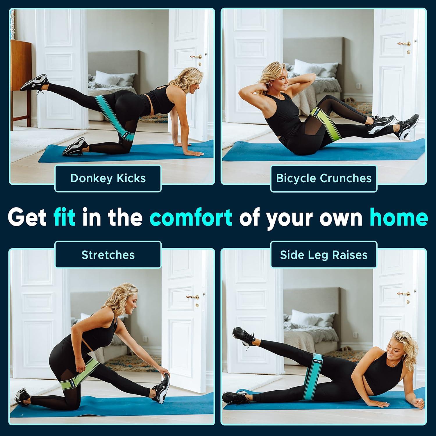 Bandas de Resistencia Zenkeyz - 3 Niveles para Glúteos y Piernas