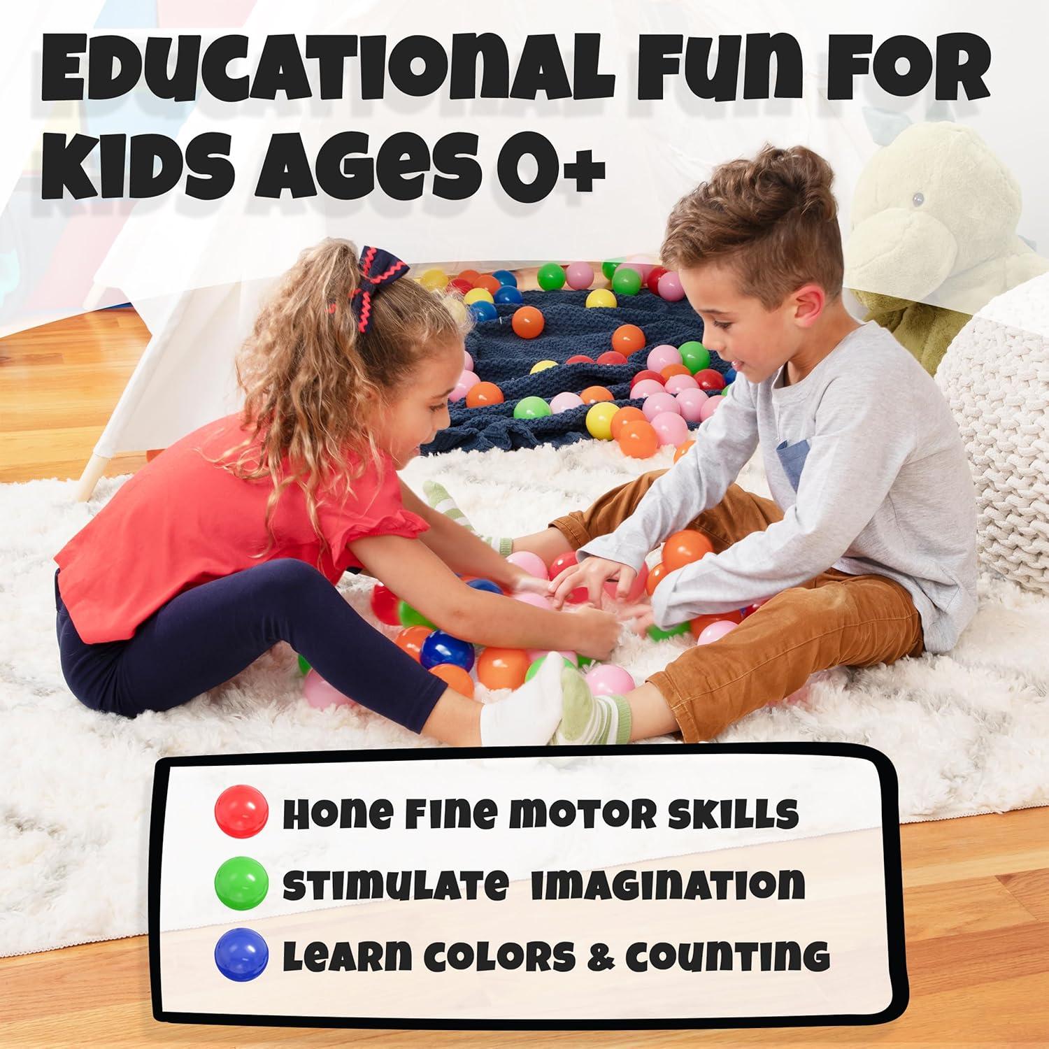 Bolas de piscina Click N' Play 50 unidades 5.8 cm colores brillantes