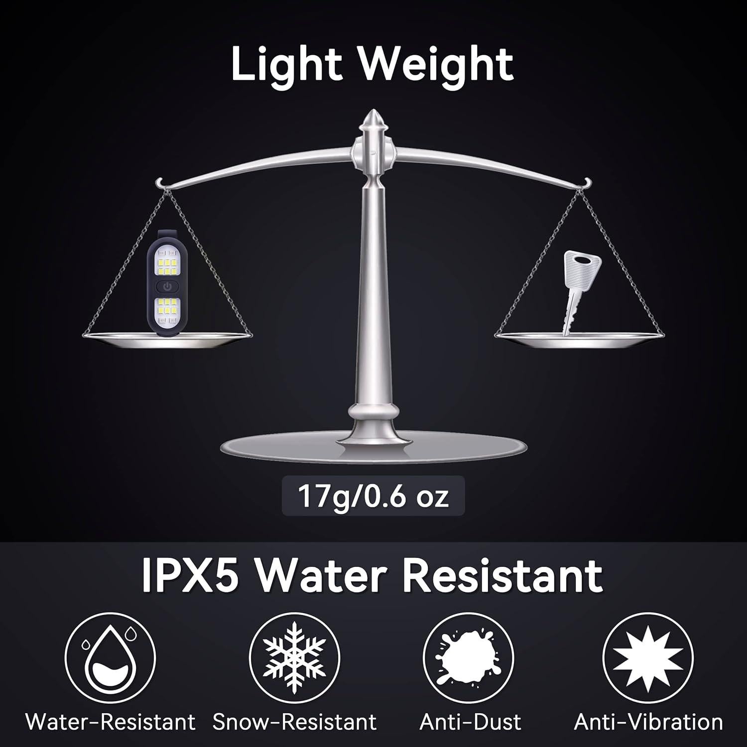 Paquete de 2 Linternas Clip Recargables Faxins CL-02 LED