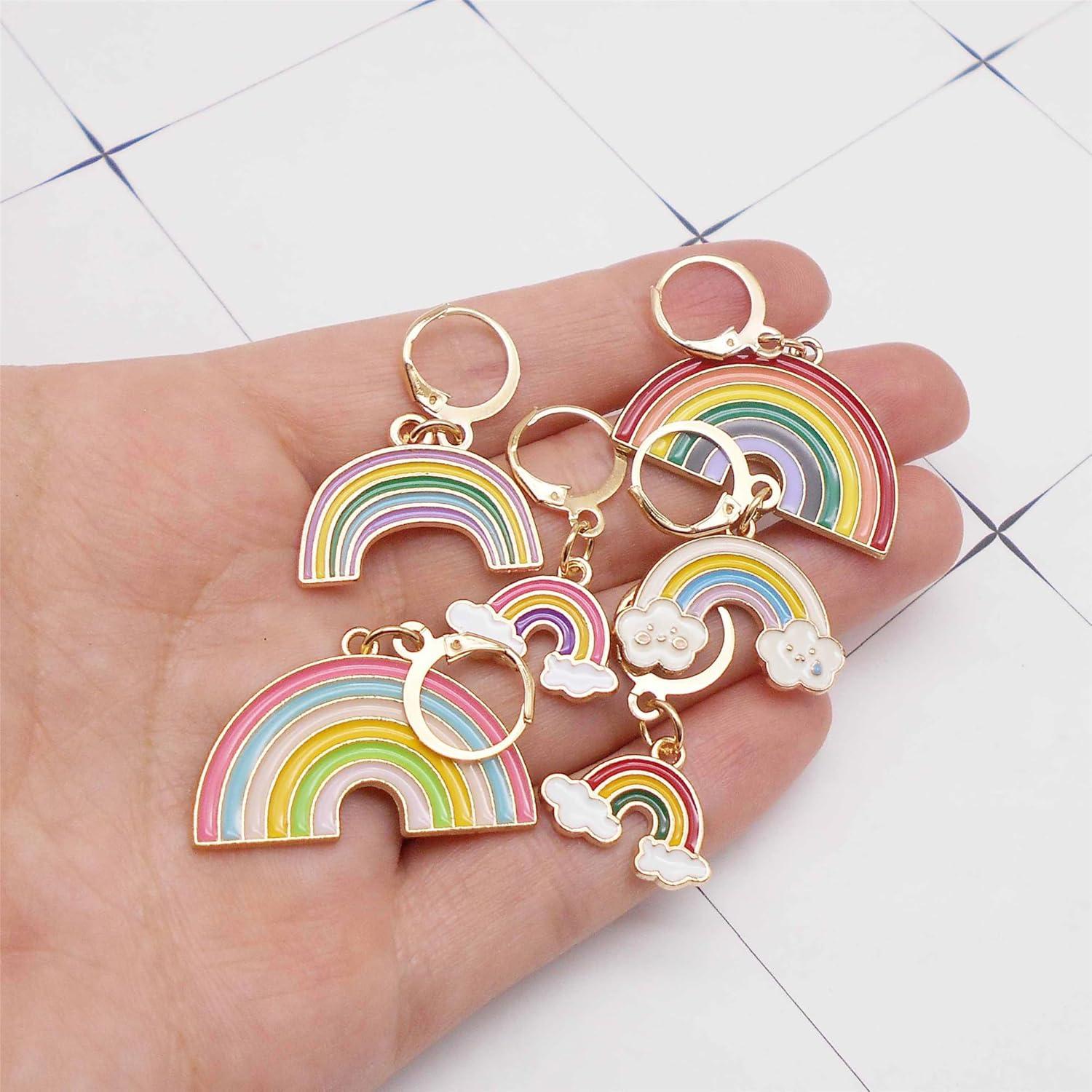 Marcadores de Puntos de Ganchillo Julie Wang - 12 Piezas Arcoíris