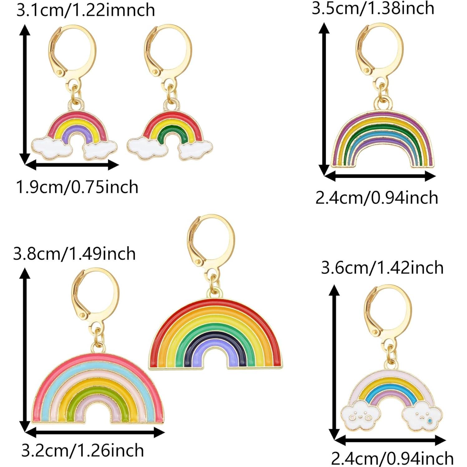 Marcadores de Puntos de Ganchillo Julie Wang - 12 Piezas Arcoíris