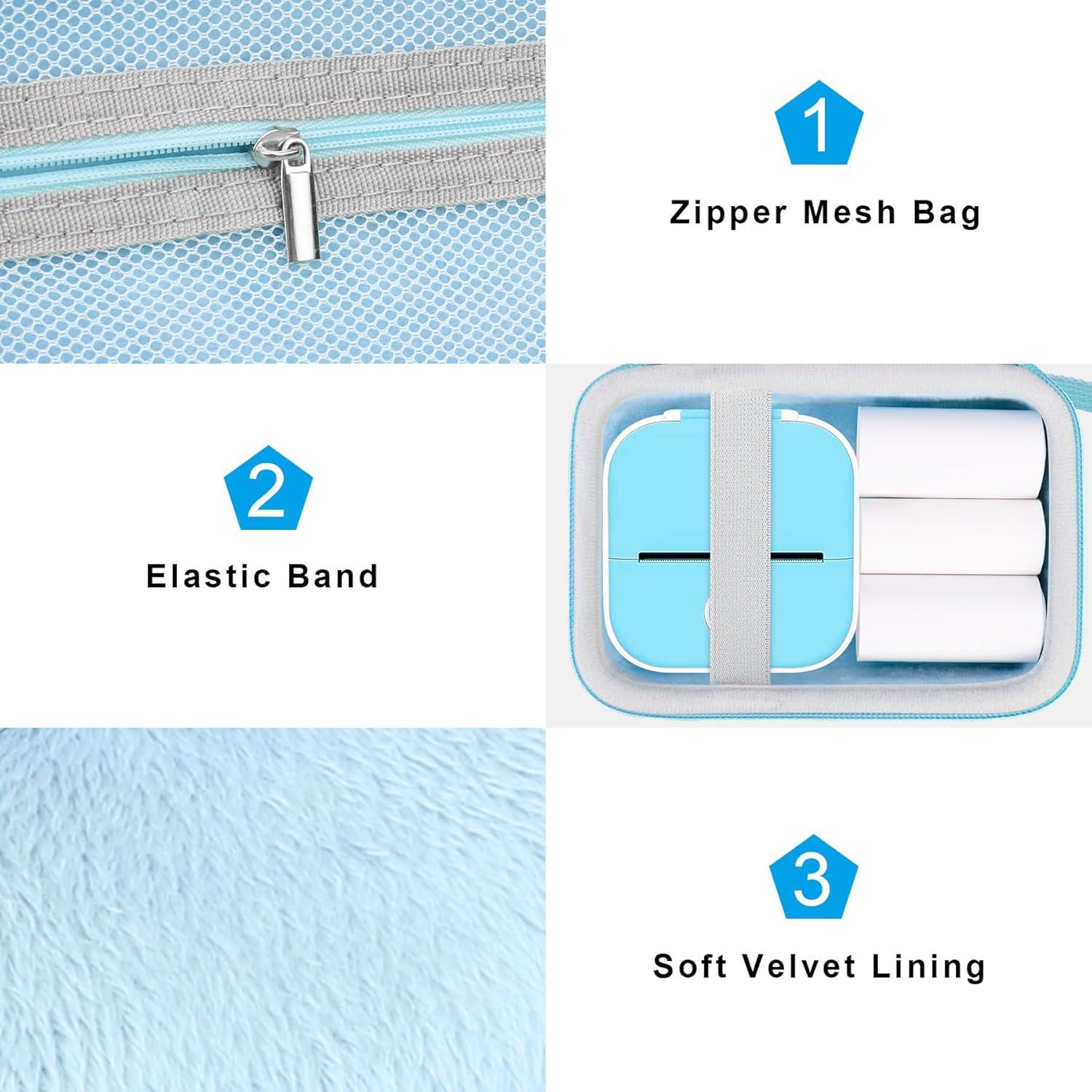 Funda Canboc Azul para Impresora Térmica T02 Mini