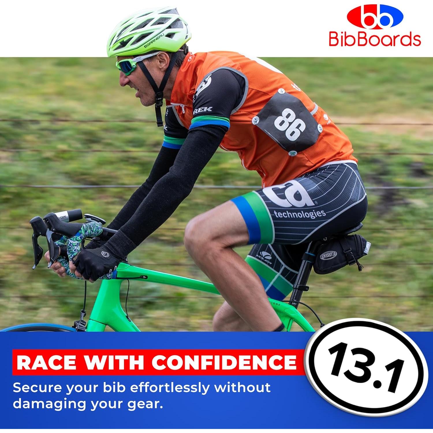 Clips BibSNAPS para Número de Carrera - Reutilizables y Livianos