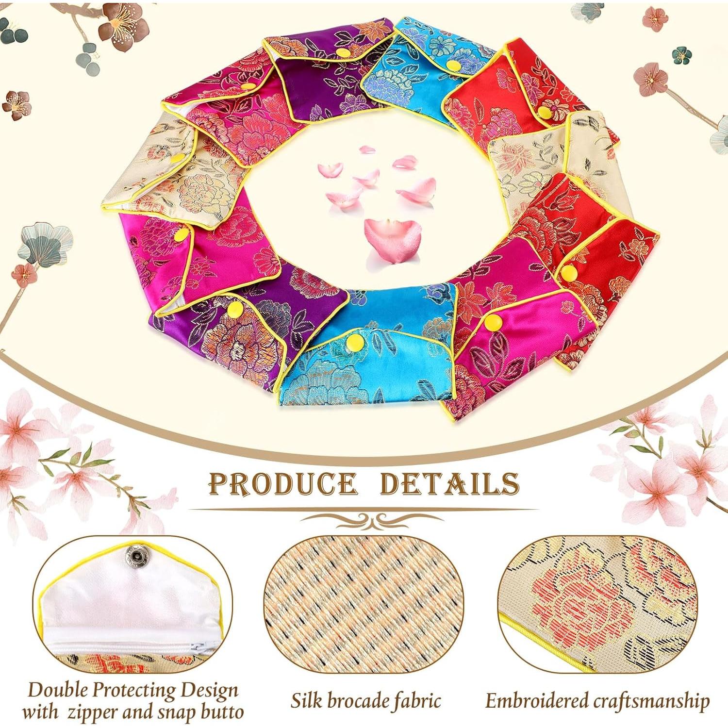 50 Bolsas de Regalo de Seda para Joyería Zhengmy 8x10 cm