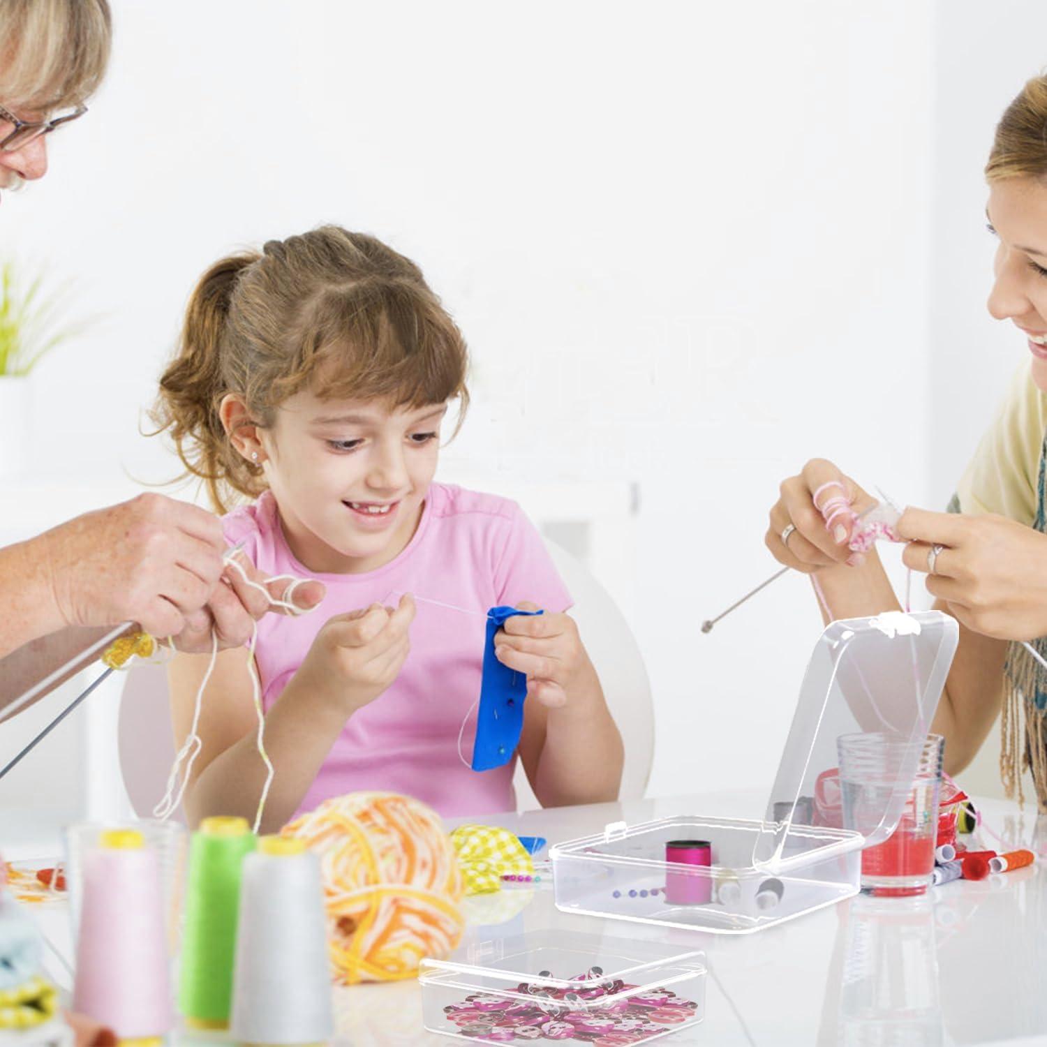 Contenedores de Plástico Transparente Rocutus 12 Piezas 12.4x12.4x3.6cm