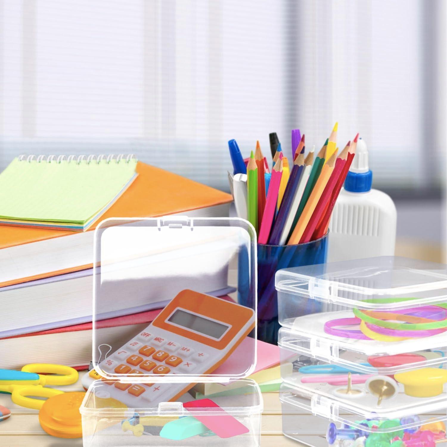 Contenedores de Plástico Transparente Rocutus 12 Piezas 12.4x12.4x3.6cm