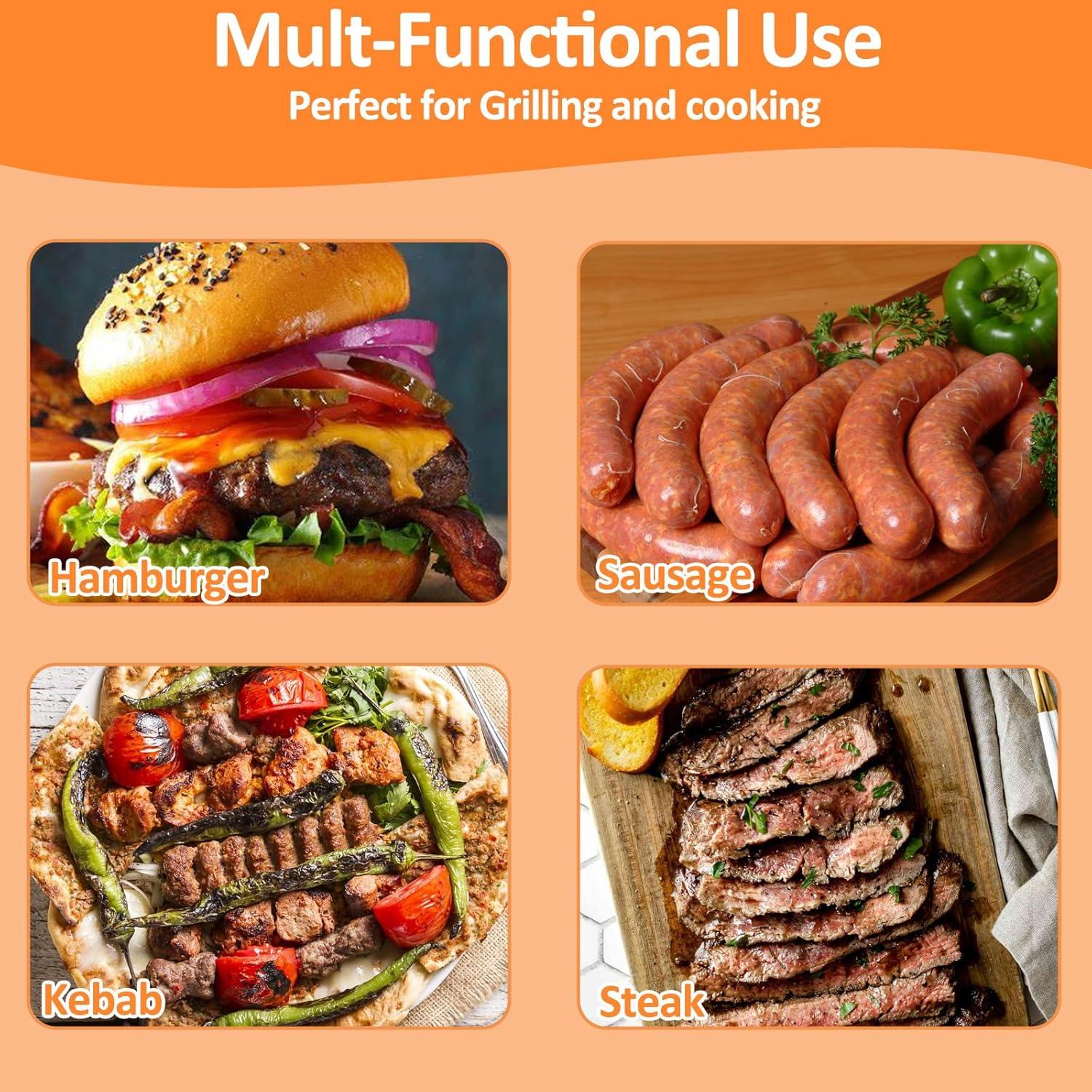 Prensa de Hamburguesas Rectangular AJinTeby, Paquete de 2, 21.1x10.9 cm