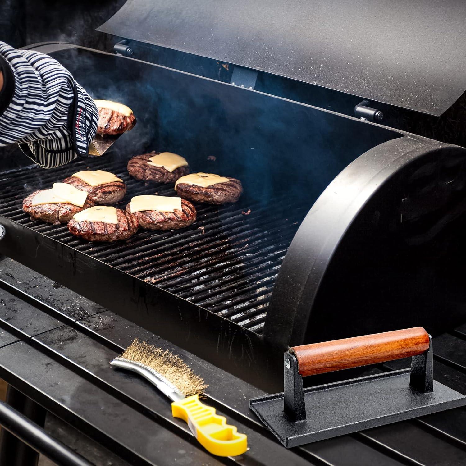 Prensa de Hamburguesas Rectangular AJinTeby, Paquete de 2, 21.1x10.9 cm