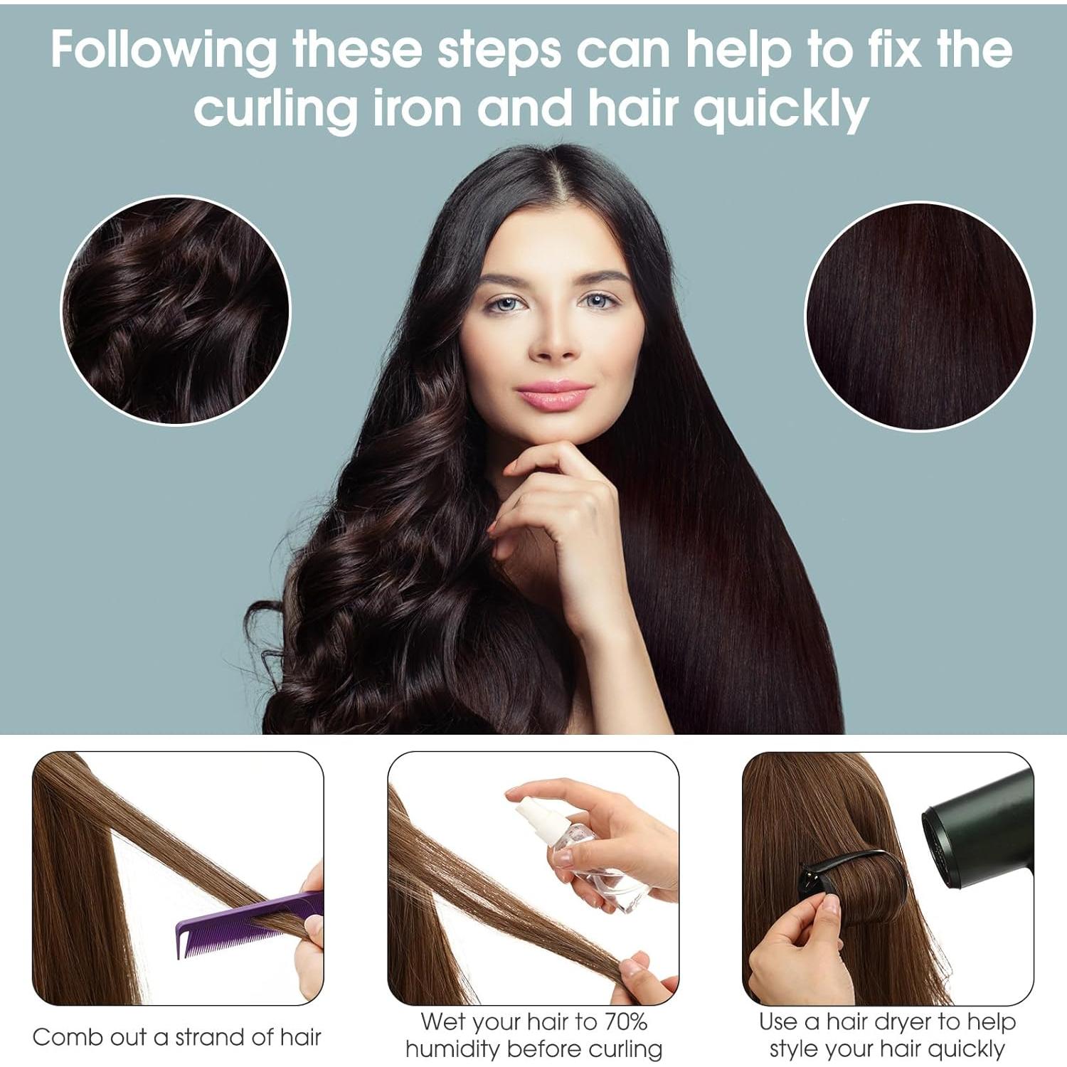 Set de Rulos para Cabello WILLBOND 141 Piezas 6 Tamaños