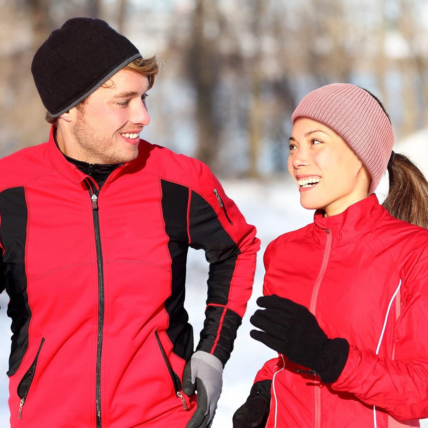 Diademas de Mujer Tejidas SATINIOR 5 Piezas Elásticas Invierno