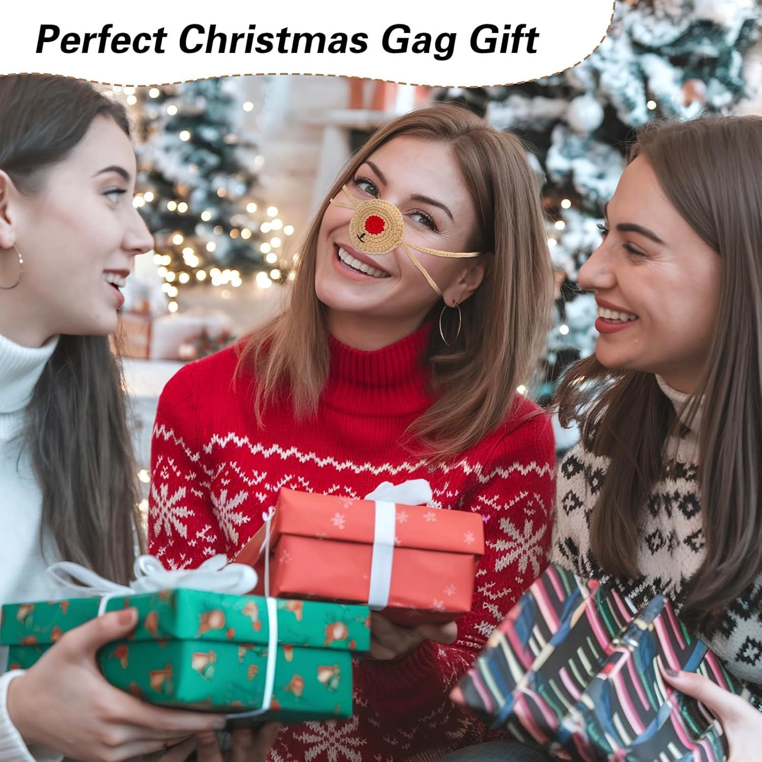 Calentador de Nariz de Crochet FunisFun Marrón - Invierno