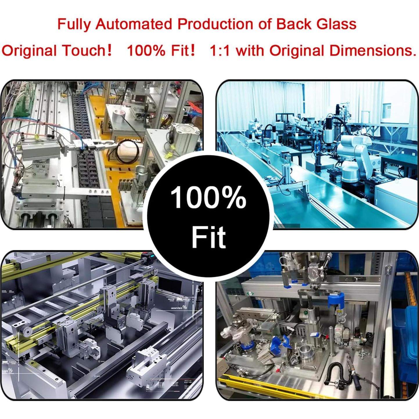 Reemplazo Cristal Trasero iPhone 14 Azul + Kit Herramientas