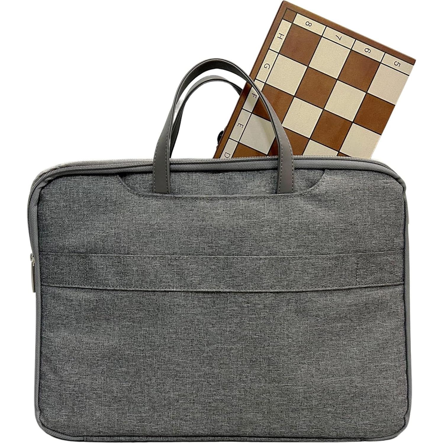 Juego de Ajedrez Plegable de Madera Syrace 30x30 cm Hecho a Mano