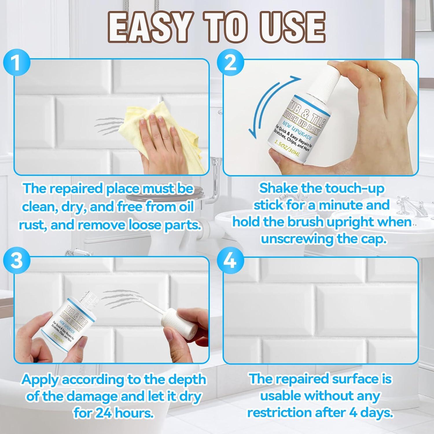 Pintura para Bañeras y Azulejos Balldanlu 30ml Blanco Brillante