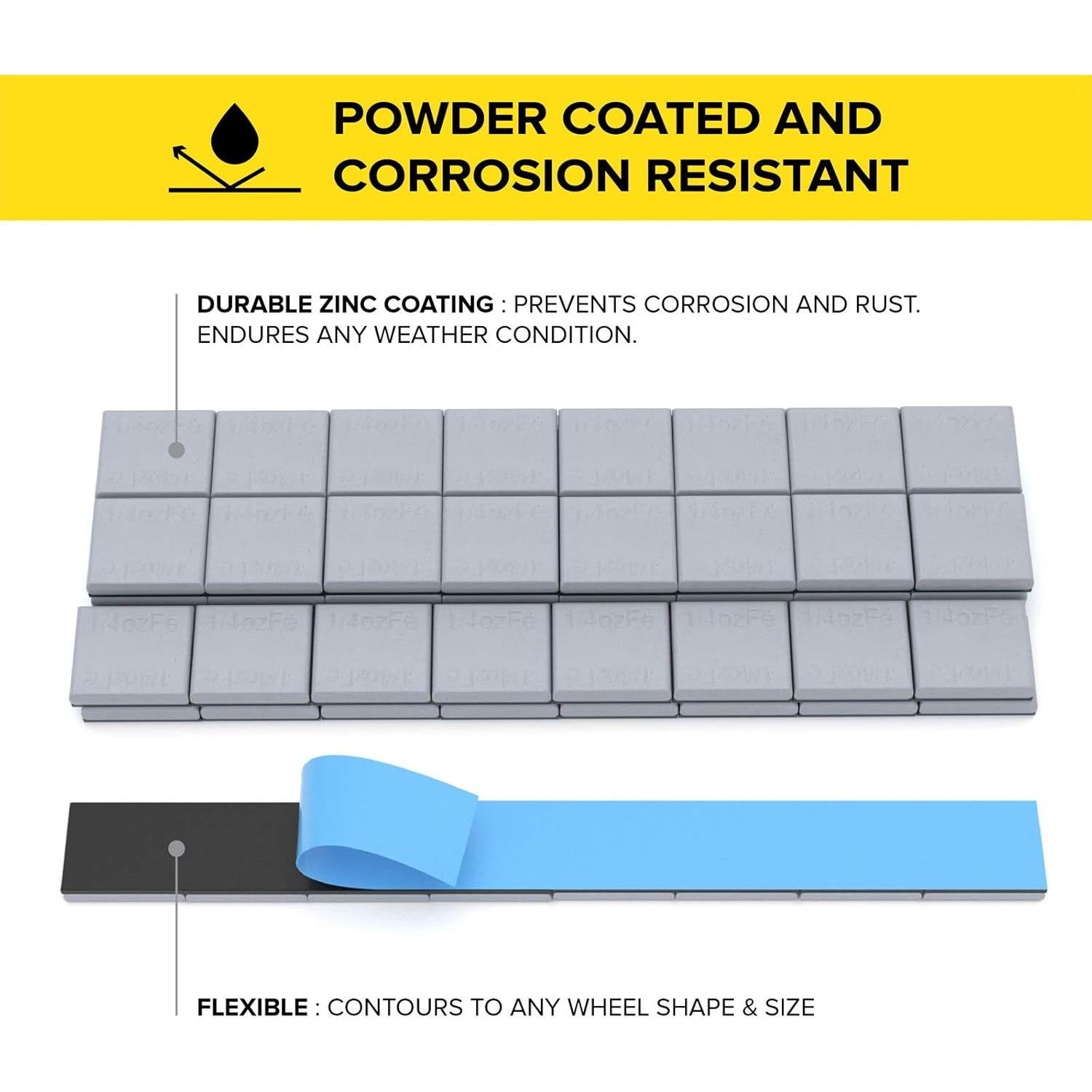 Pesas de Rueda Adhesivas StanceMagic 7.09g Acero Galvanizado