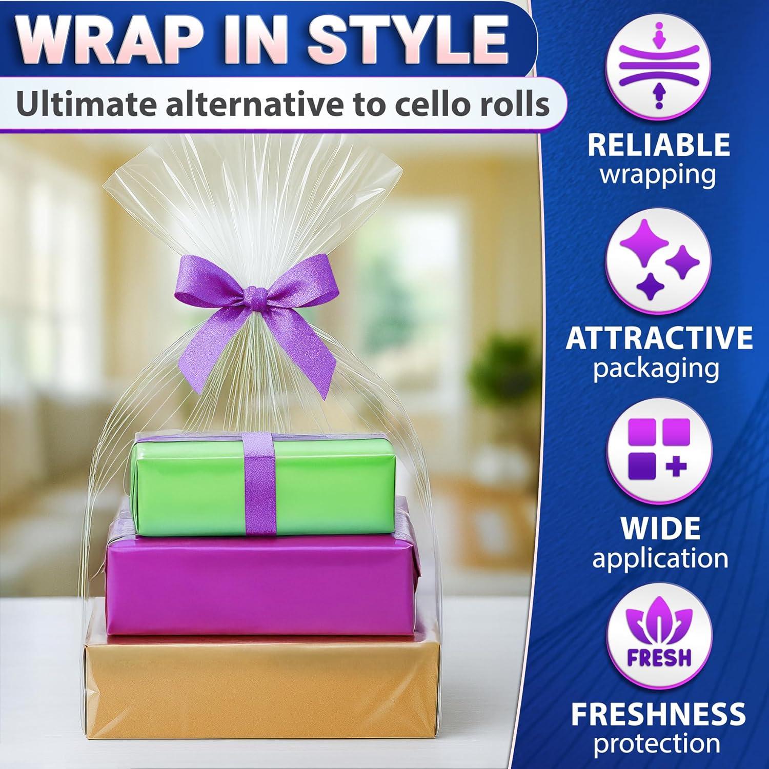 5 Bolsas de Envoltura de Regalo PalaYou 81.3x101.6cm Plástico