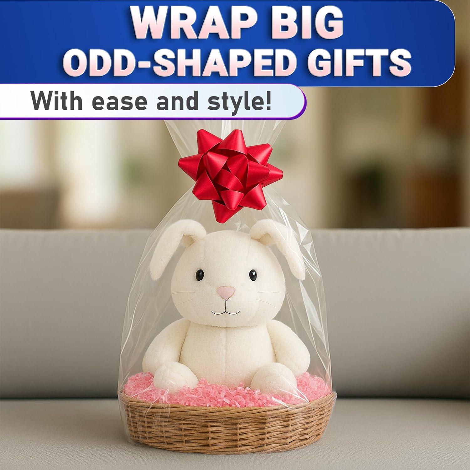 5 Bolsas de Envoltura de Regalo PalaYou 81.3x101.6cm Plástico