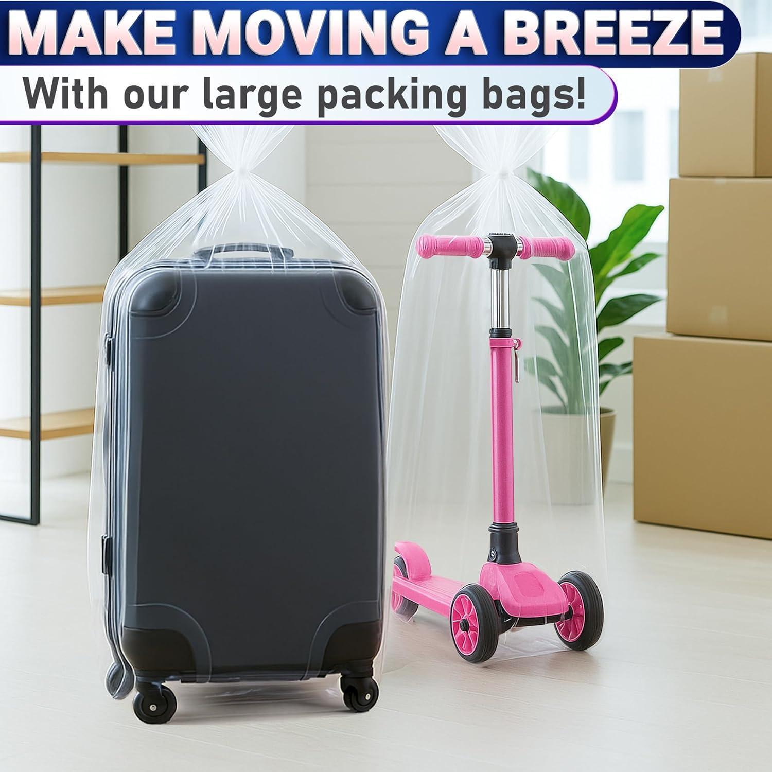 5 Bolsas de Envoltura de Regalo PalaYou 81.3x101.6cm Plástico