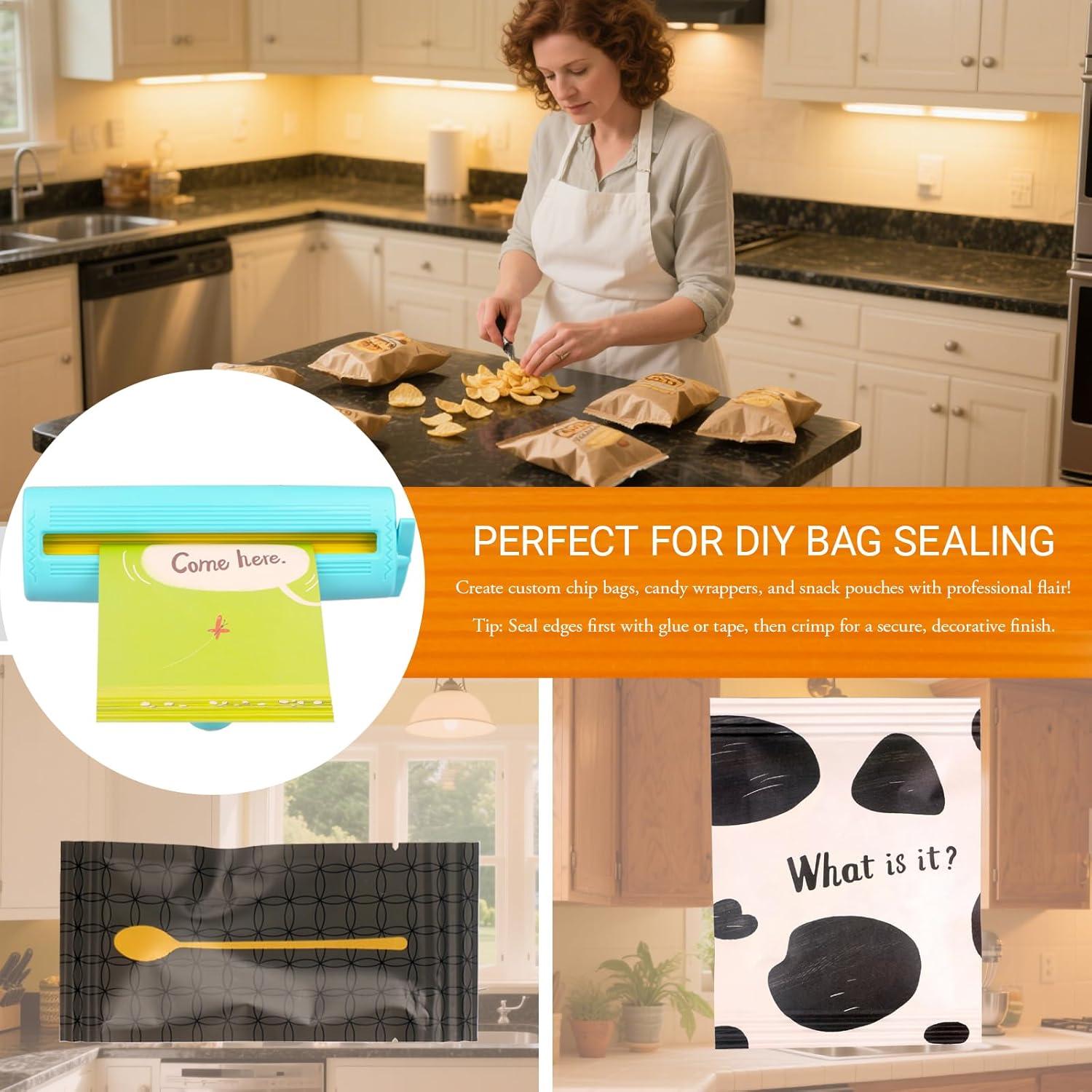 Crimpadora de Papel KW-triO 21.59 cm Cian para Manualidades