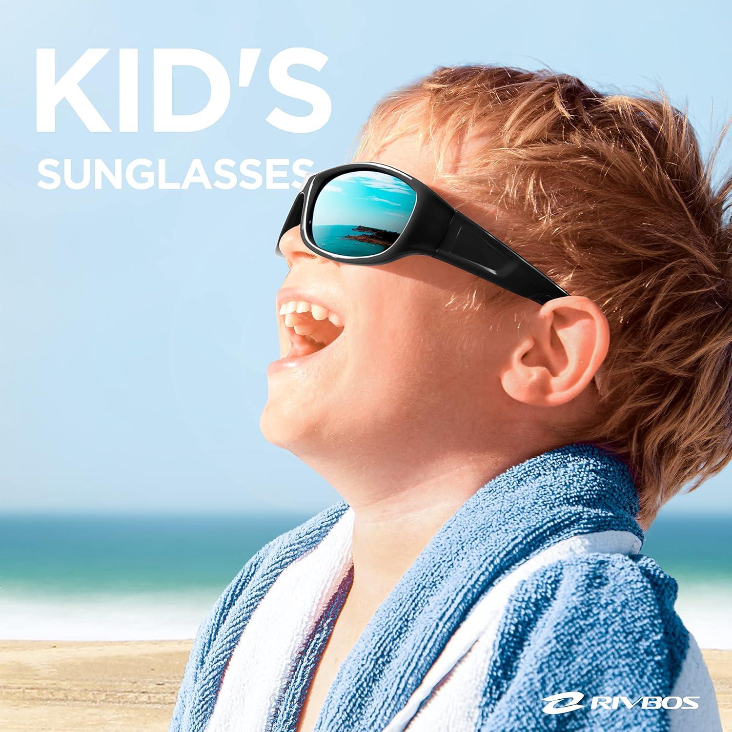 Gafas de sol RIVBOS para niños con protección UV polarizada