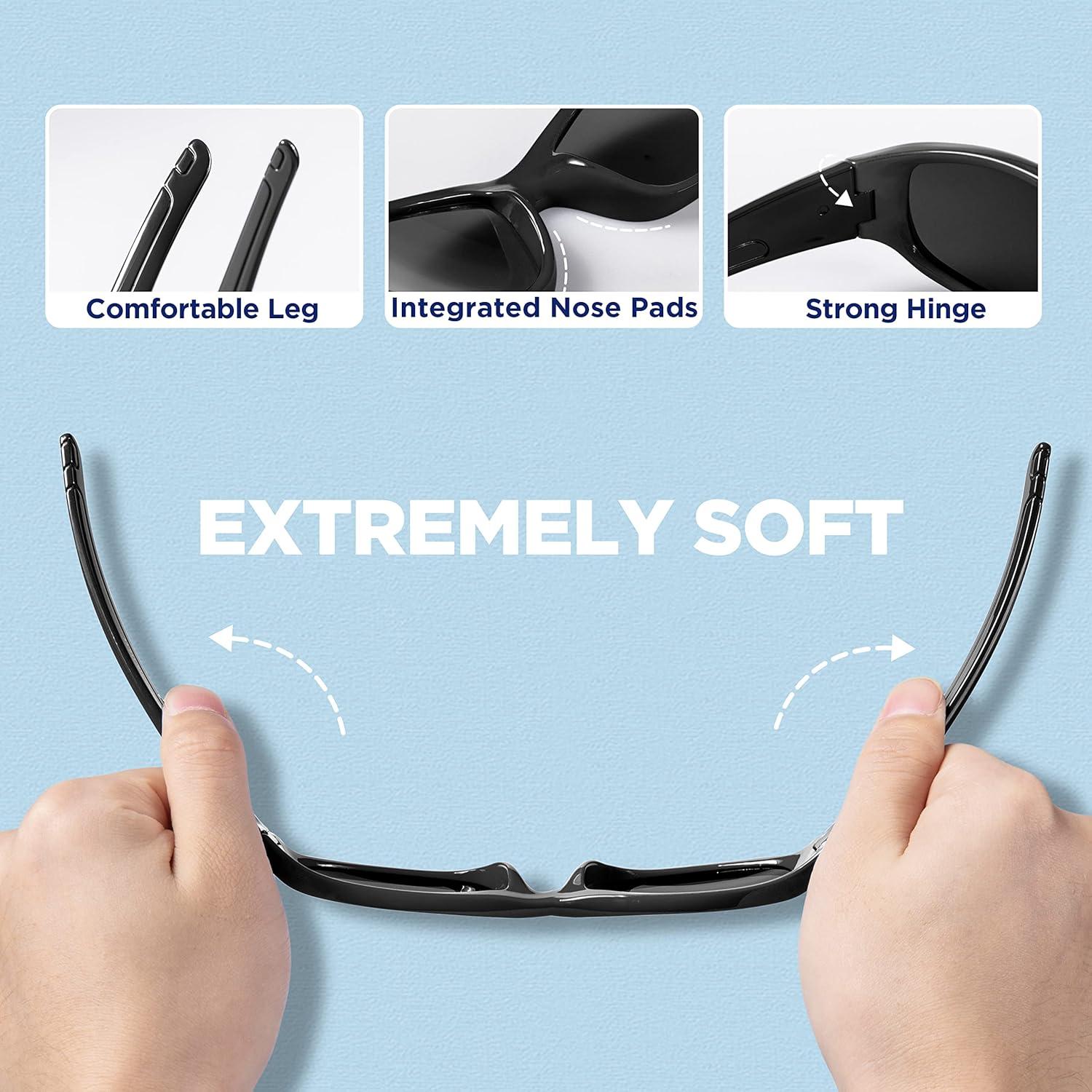 Gafas de sol RIVBOS para niños con protección UV polarizada