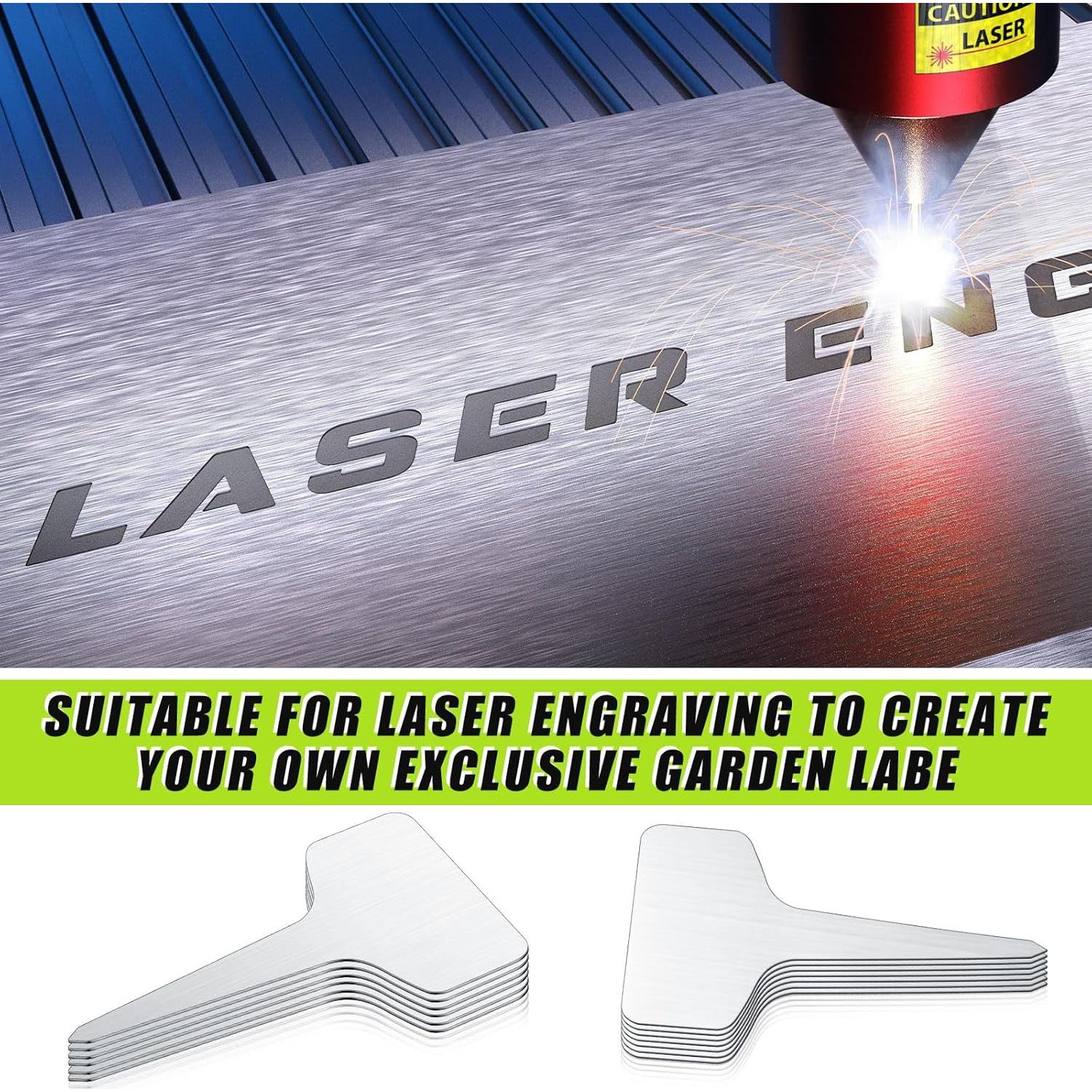 Etiquetas de Metal Hicarer 24 Pcs para Jardín 10x6 cm