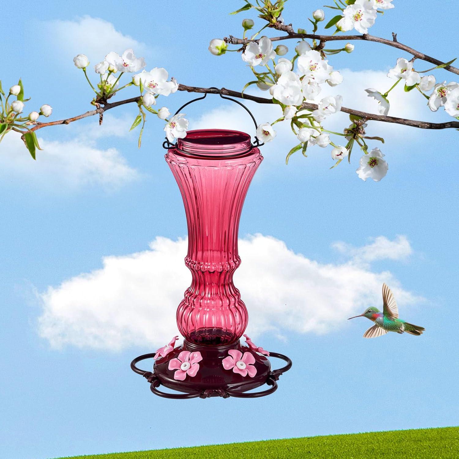 Comedero para Colibríes Beserie 20 oz Rojo 2 Pack