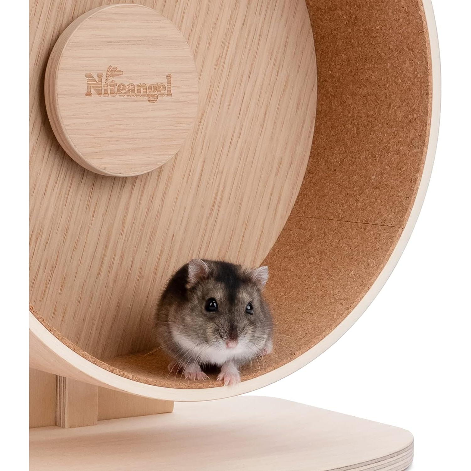 Pista de Correr de Corcho Niteangel para Rueda de Hámster Pequeña
