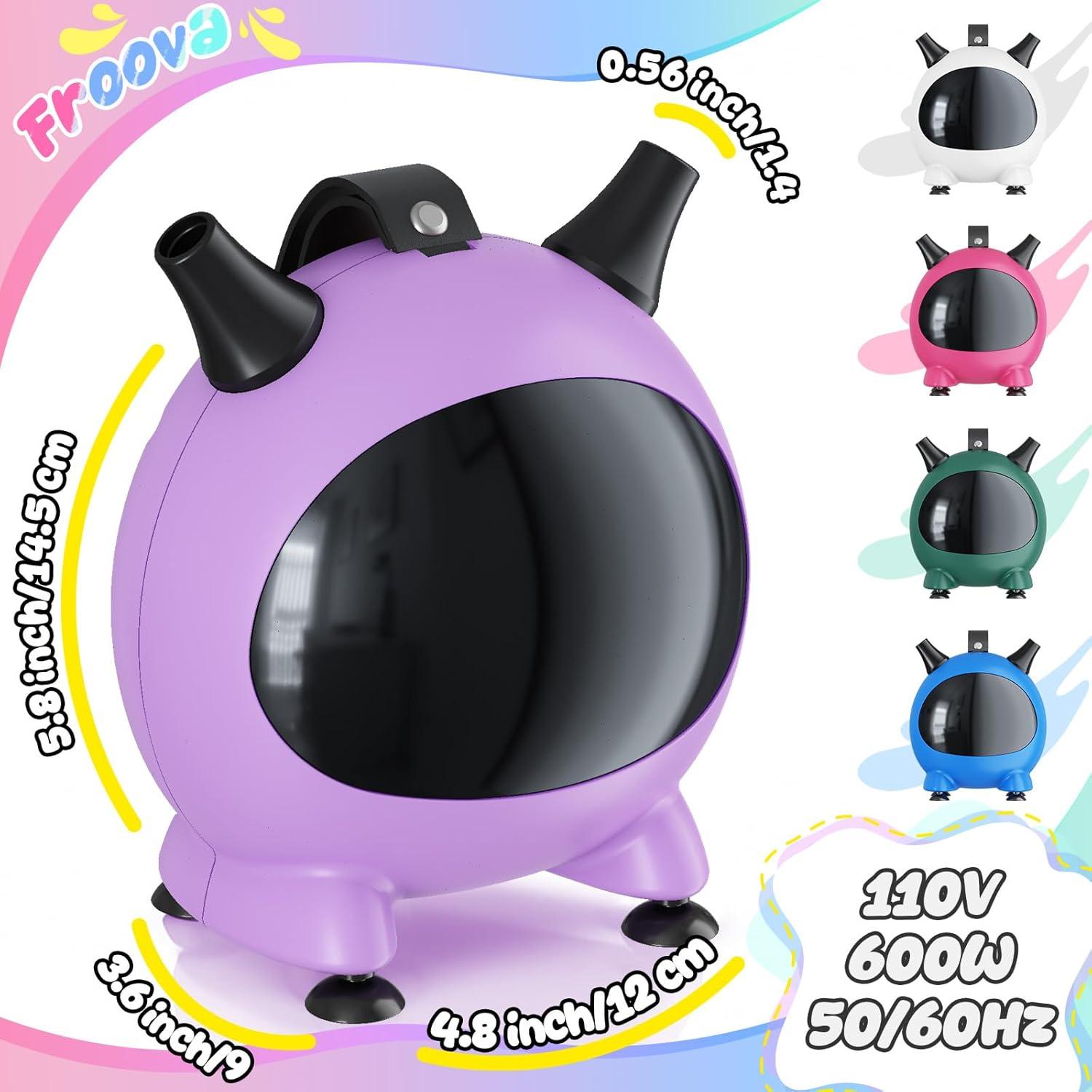 Bomba de Globo Eléctrica Froova 600W Doble Boquilla 110V