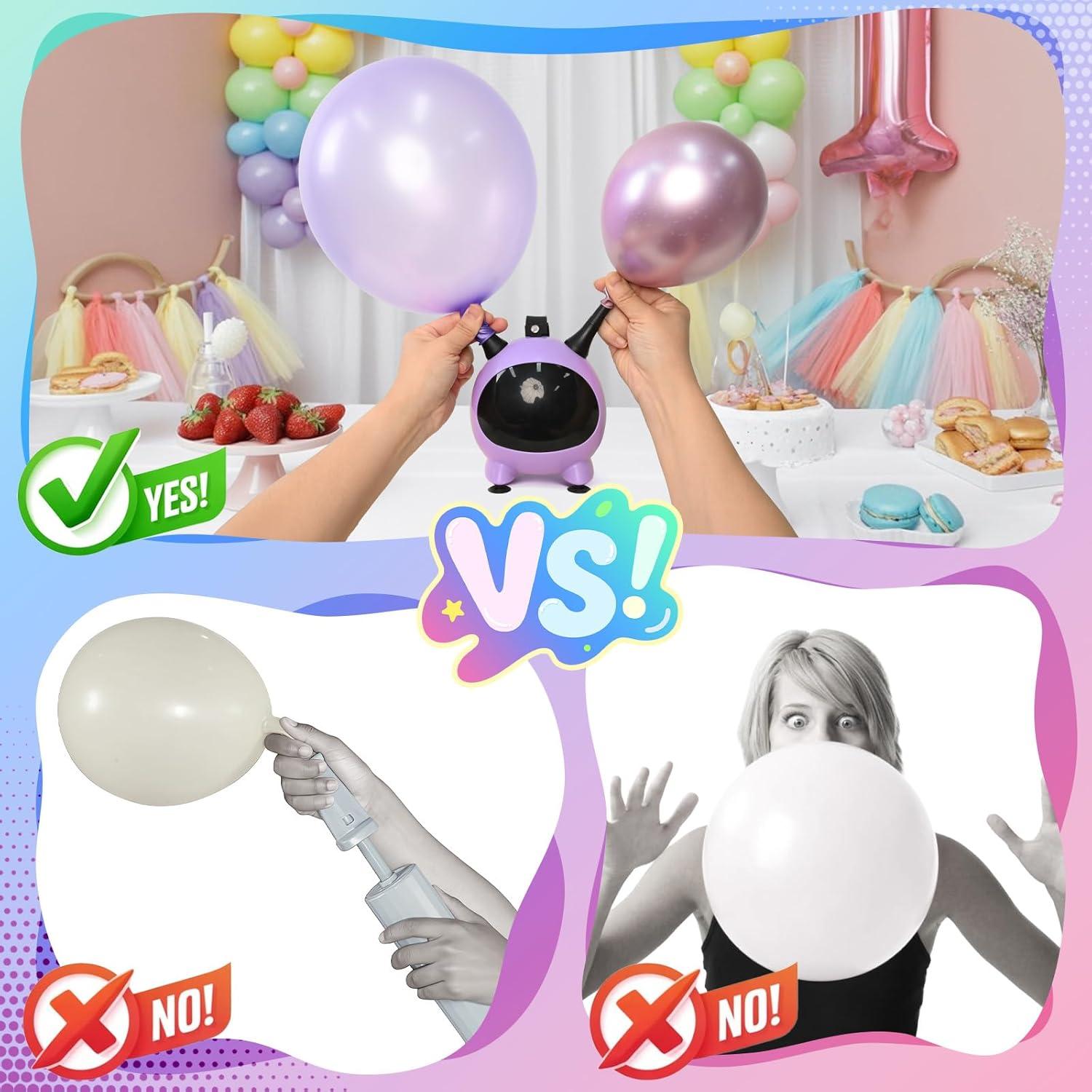 Bomba de Globo Eléctrica Froova 600W Doble Boquilla 110V