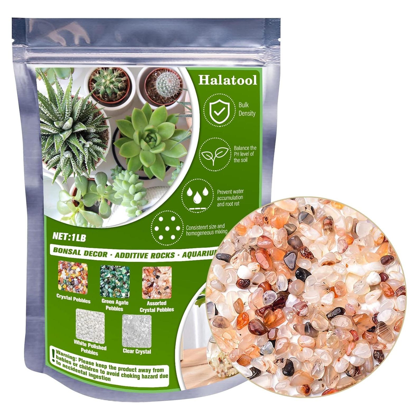 Halatool 0.47 kg Piedras de Cristal Pulidas Naturales 7-20 mm