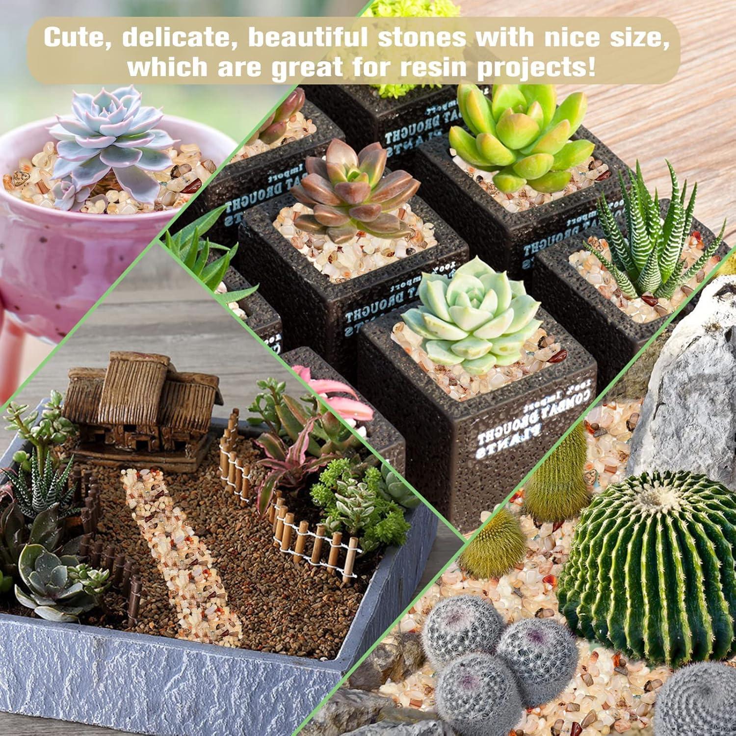 Halatool 0.47 kg Piedras de Cristal Pulidas Naturales 7-20 mm