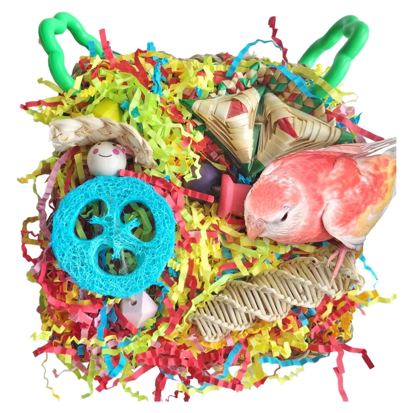 Juguete para Aves Tyotrbs 5.5" Azul - Forrajeo y Escalada