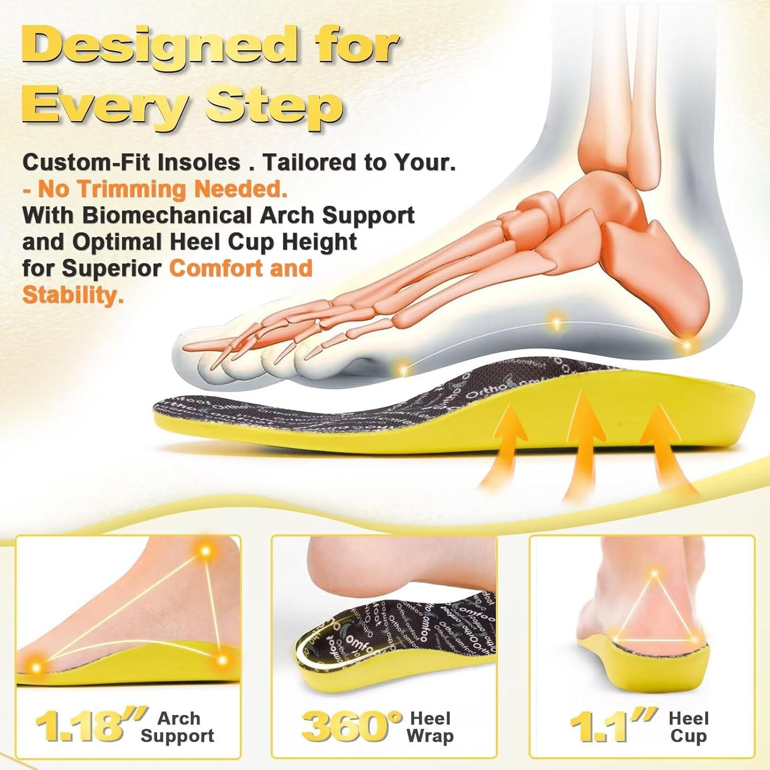 Plantillas Ortopédicas OrthoComfoot Niños Talla 1 Soporte Arco