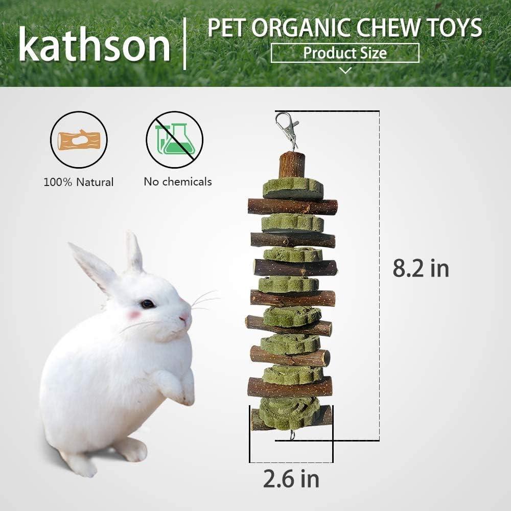 Juguetes de Masticación para Conejos Kathson 3PCS Orgánicos