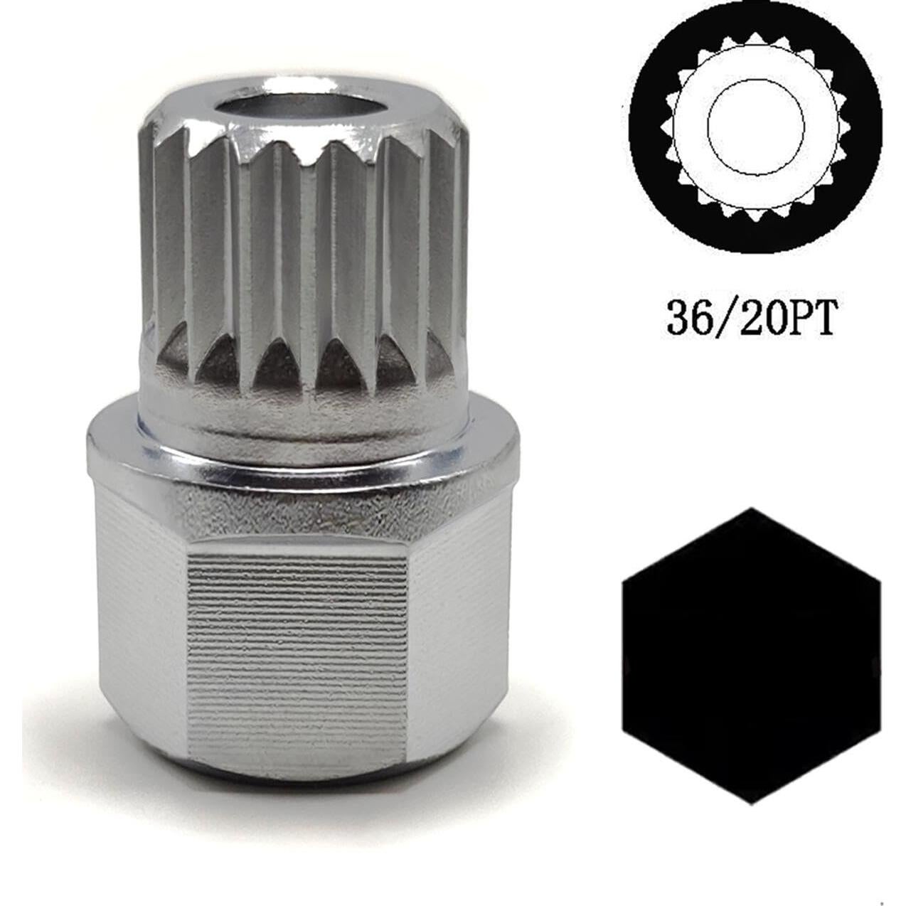 Llave de tuerca de bloqueo de rueda JEUCLEL 36/20PT para BMW