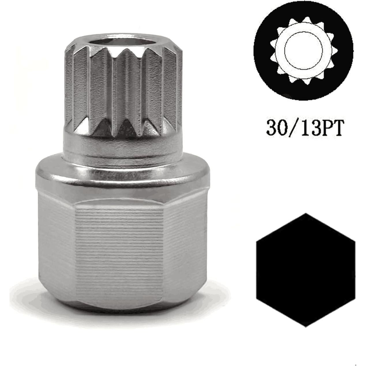 Llave de tuerca de bloqueo de rueda JEUCLEL 30/13PT - Herramienta antirrobo