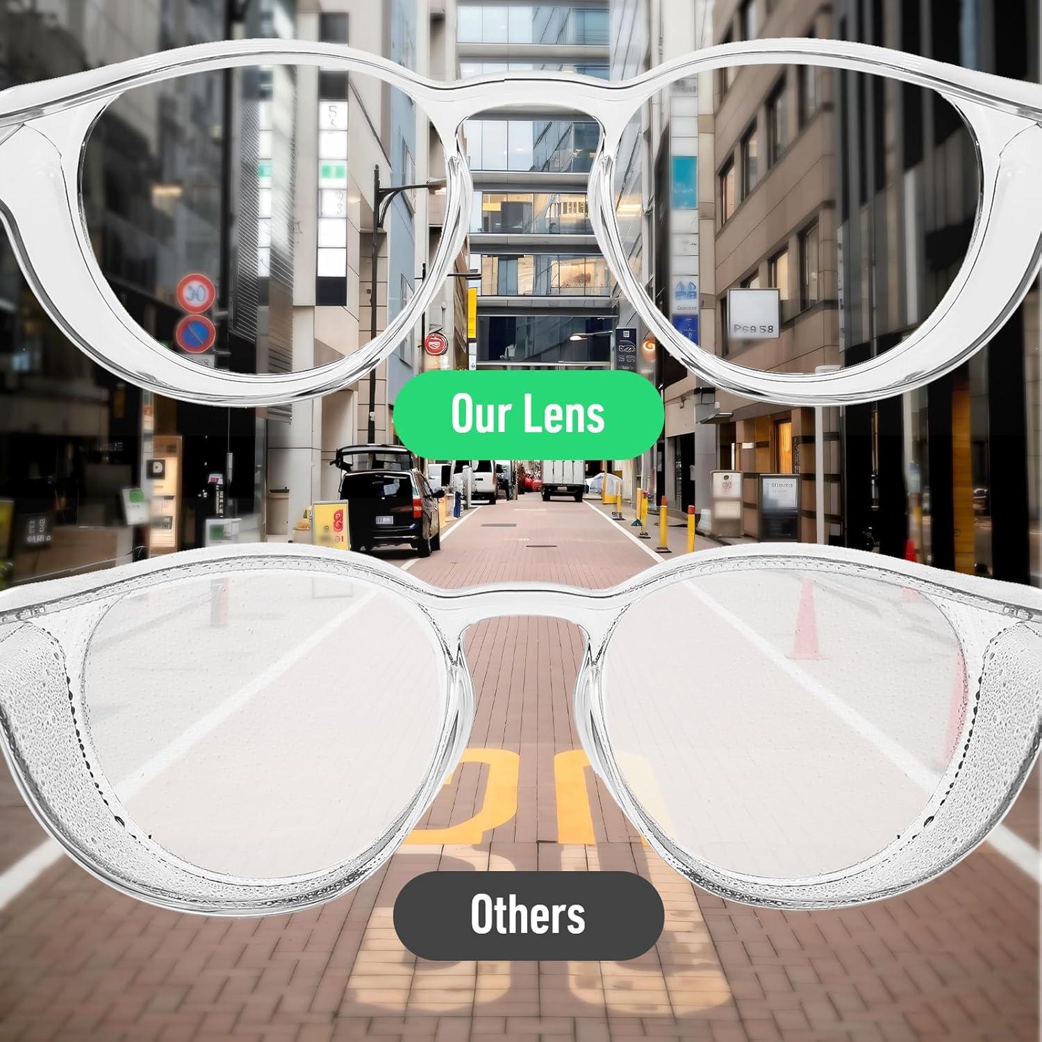 Paquete de 2 Gafas de Seguridad Antivaho TIESOME UV Azul