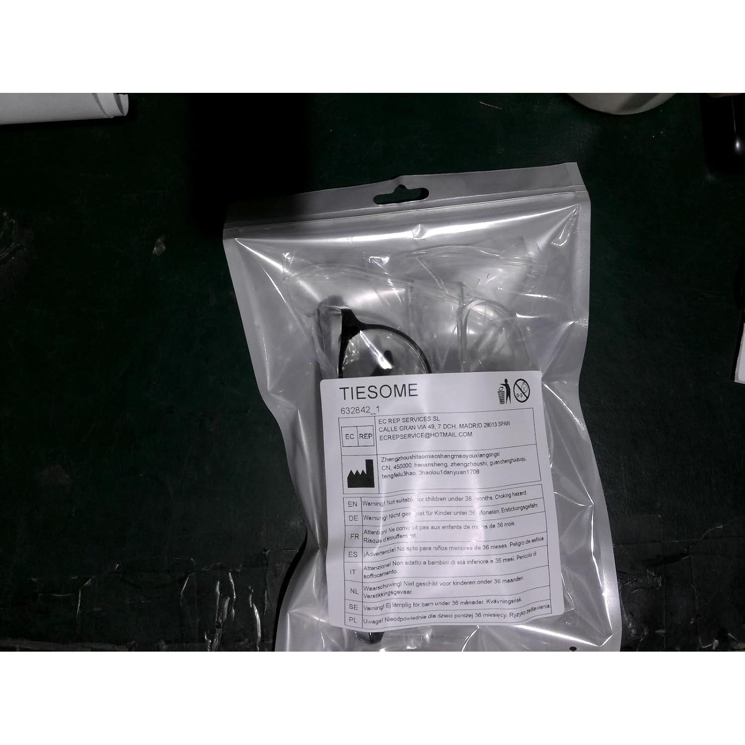 Paquete de 2 Gafas de Seguridad Antivaho TIESOME UV Azul