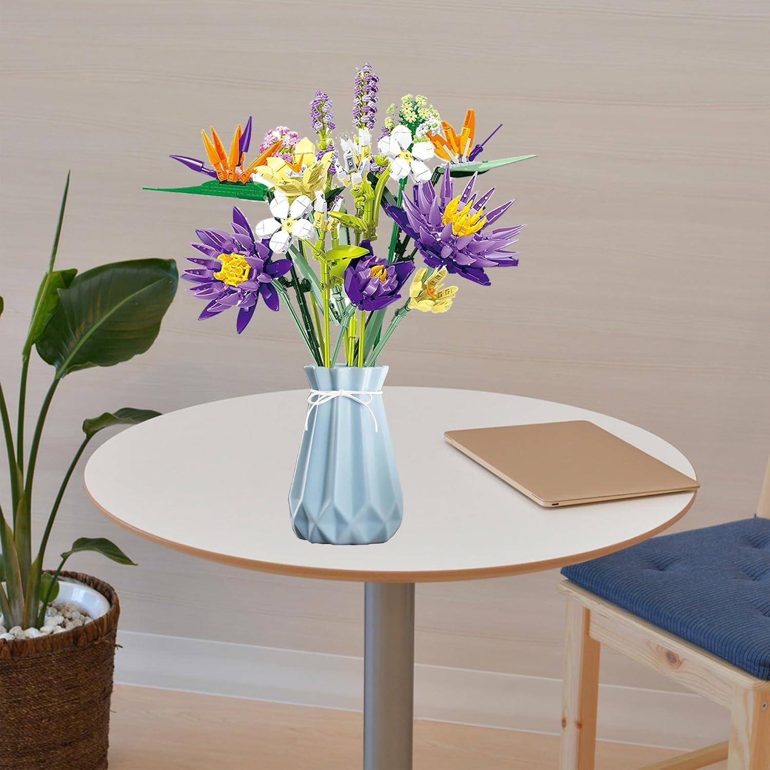 Juego de Construcción Ramo de Flores EMANNON 13 Piezas