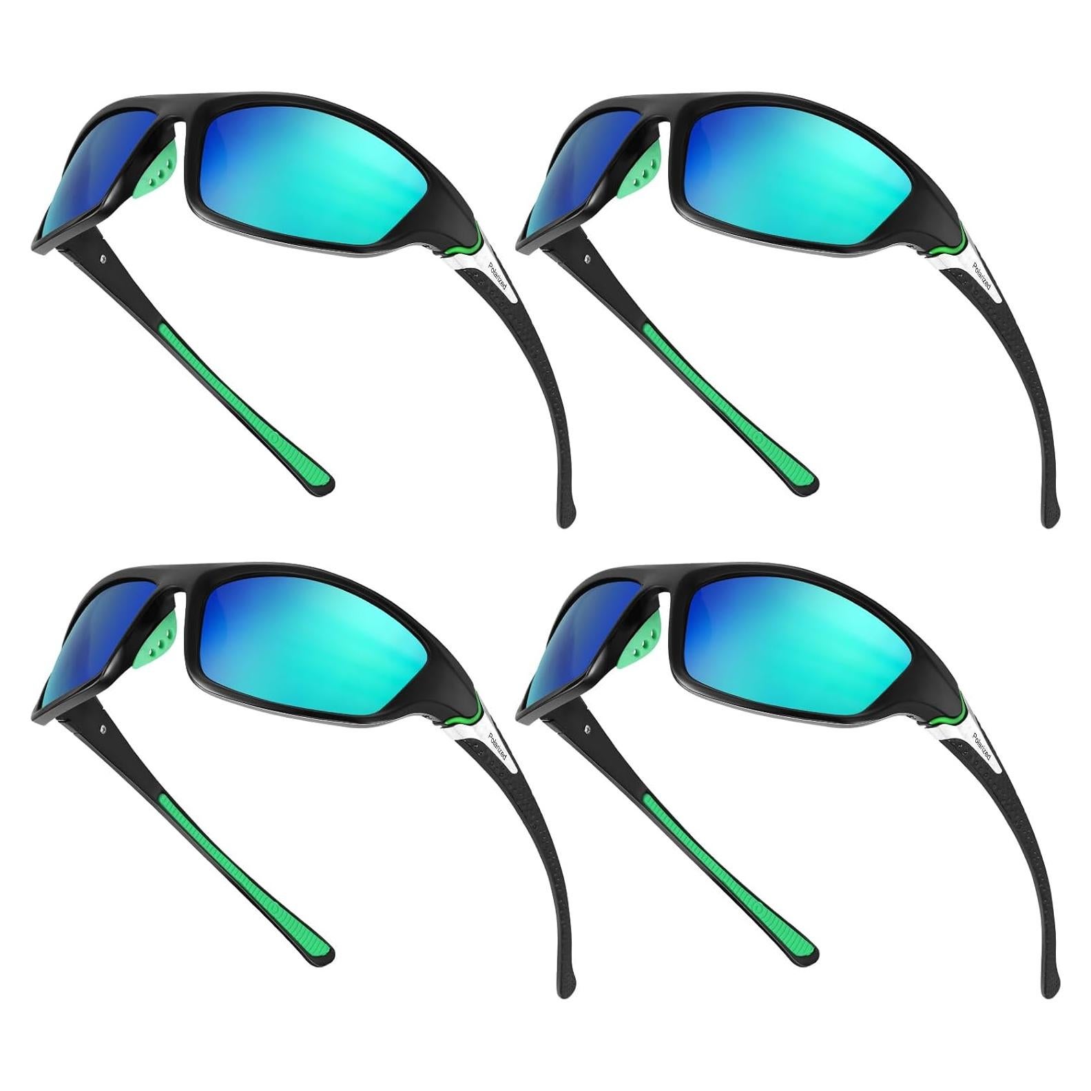 TOODOO 4 Pares Gafas de Sol Polarizadas UV para Hombres