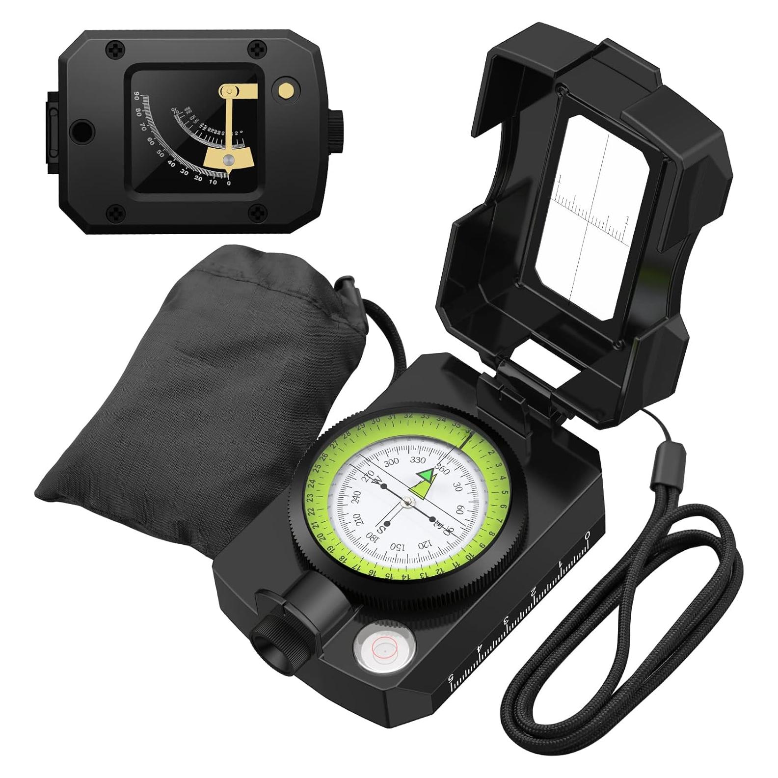 Brújula de Senderismo Proster PST216 IP54 con Clinómetro