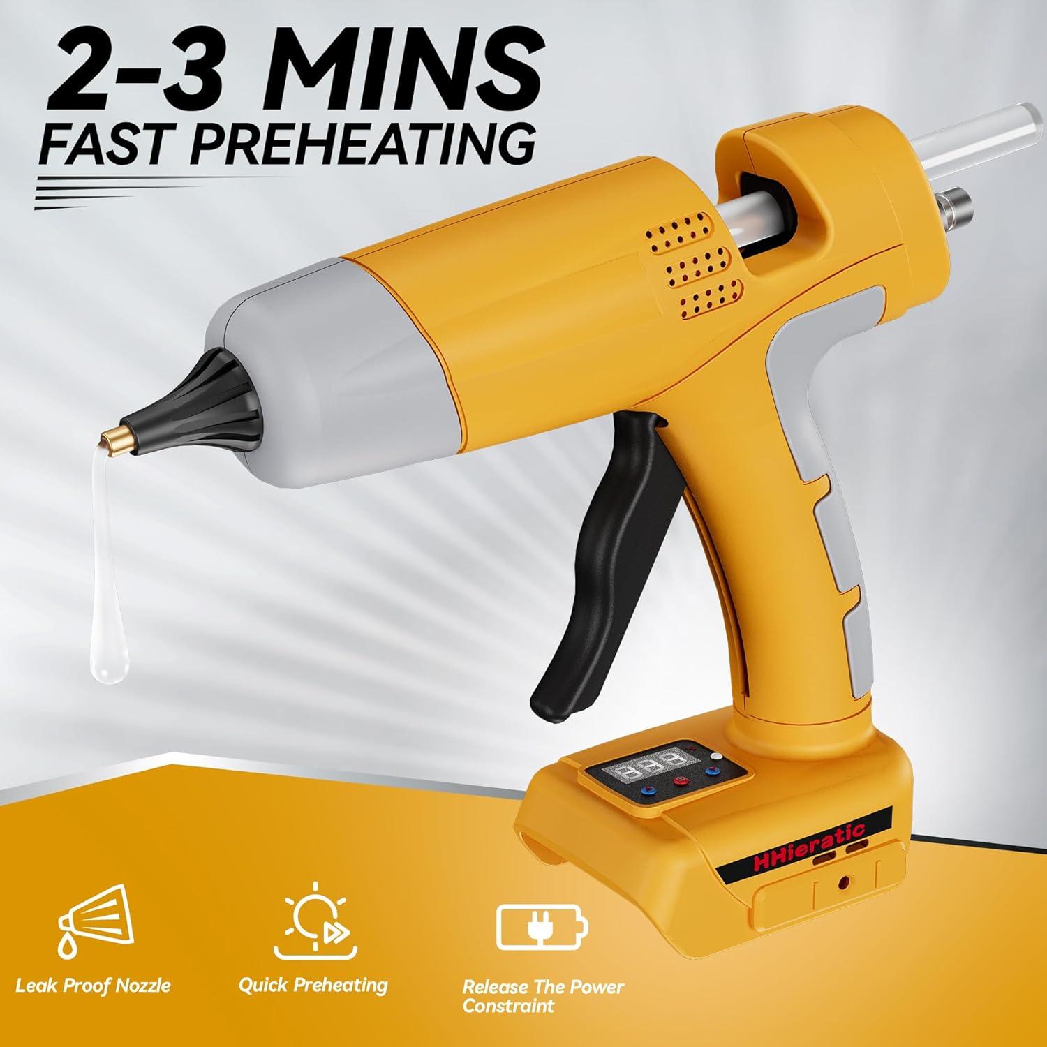 Pistola de Pegamento Caliente Inalámbrica HHieratic 20V